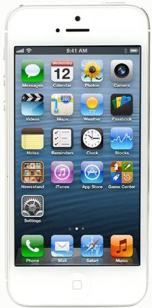 Смартфон Apple iPhone 5 64Gb White & Silver - Мончегорск